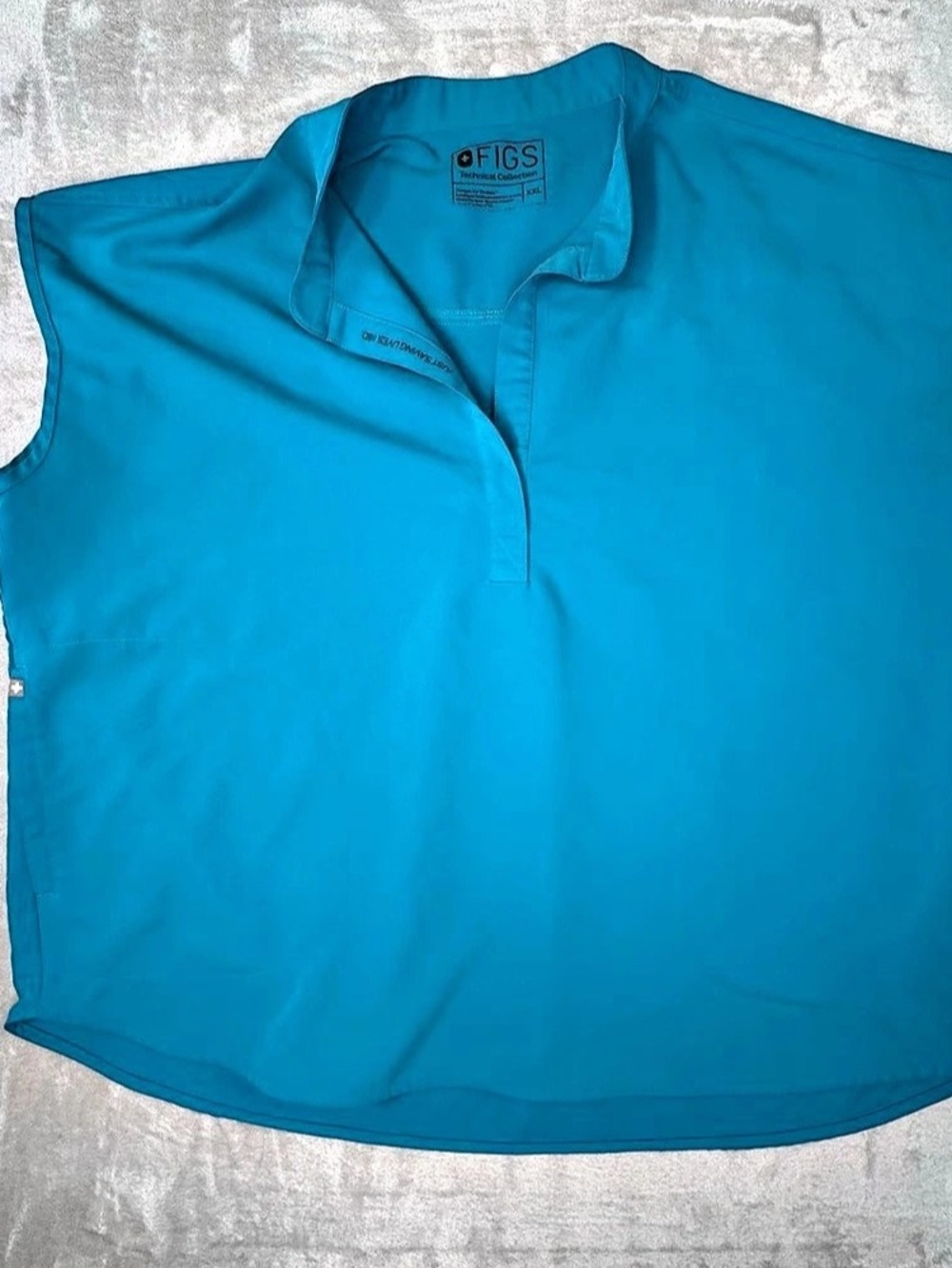 FIGS Rafaela Oversized Scrub Top Blue XXL